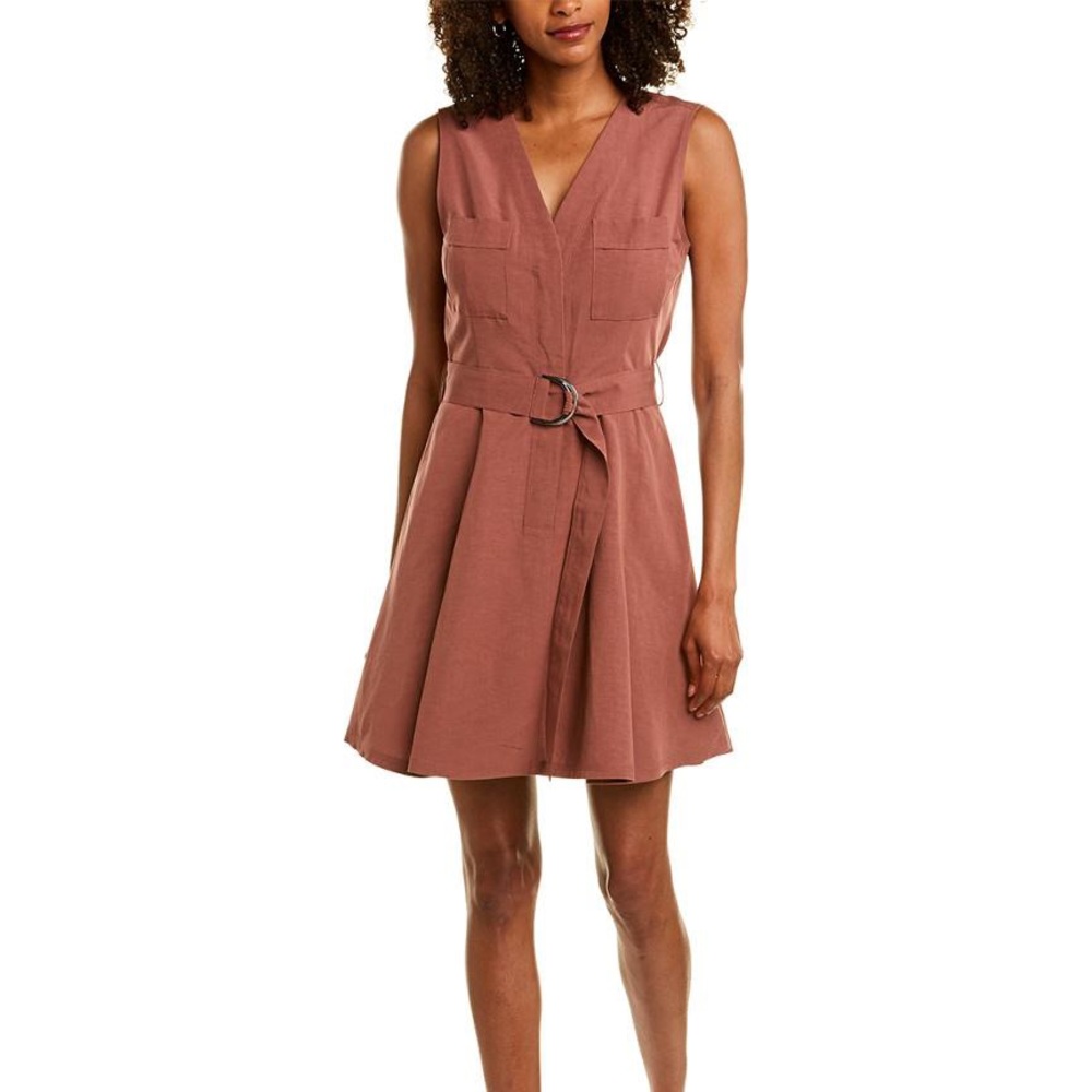 Club Monaco Day to Night Mini Belted Dress Mauve